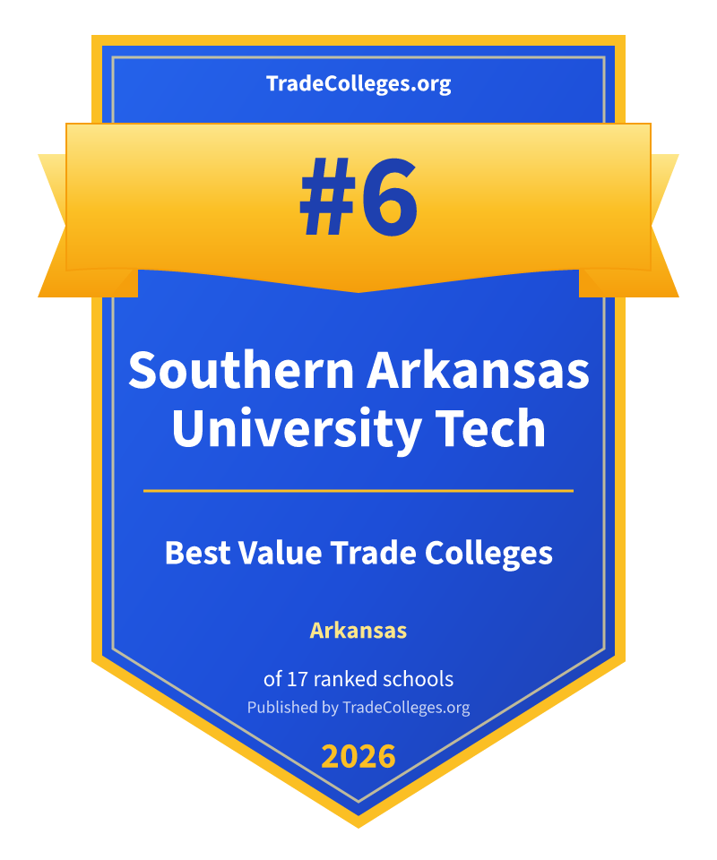 Southern Arkansas University Tech — #6 of 17 ranked value trade colleges in Arkansas, TradeColleges.org 2026