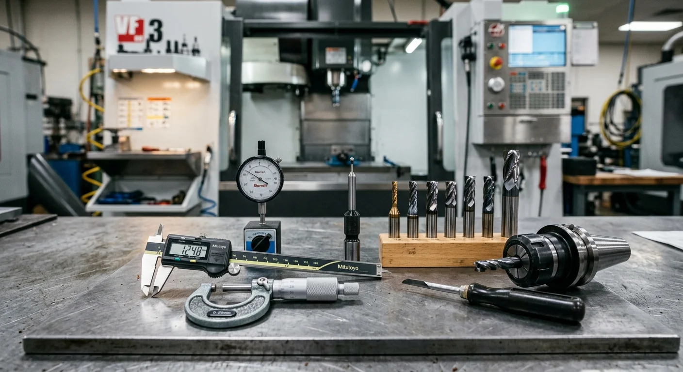 CNC machining tools and precision measurement instruments